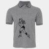 JB's  BIRDS EYE POLO   CHARCOAL - S Thumbnail