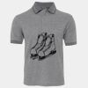 JB's  BIRDS EYE POLO   CHARCOAL - S Thumbnail
