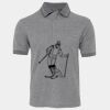 JB's  BIRDS EYE POLO   CHARCOAL - S Thumbnail