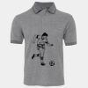 JB's  BIRDS EYE POLO   CHARCOAL - S Thumbnail