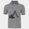JB's  BIRDS EYE POLO   CHARCOAL - S Thumbnail