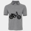 JB's  BIRDS EYE POLO   CHARCOAL - S Thumbnail