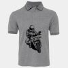 JB's  BIRDS EYE POLO   CHARCOAL - S Thumbnail