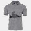 JB's  BIRDS EYE POLO   CHARCOAL - S Thumbnail