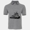 JB's  BIRDS EYE POLO   CHARCOAL - S Thumbnail