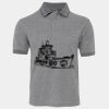 JB's  BIRDS EYE POLO   CHARCOAL - S Thumbnail