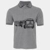 JB's  BIRDS EYE POLO   CHARCOAL - S Thumbnail