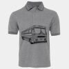 JB's  BIRDS EYE POLO   CHARCOAL - S Thumbnail