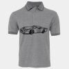 JB's  BIRDS EYE POLO   CHARCOAL - S Thumbnail