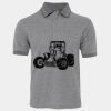 JB's  BIRDS EYE POLO   CHARCOAL - S Thumbnail