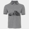JB's  BIRDS EYE POLO   CHARCOAL - S Thumbnail