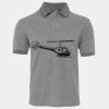 JB's  BIRDS EYE POLO   CHARCOAL - S Thumbnail
