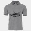 JB's  BIRDS EYE POLO   CHARCOAL - S Thumbnail