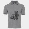 JB's  BIRDS EYE POLO   CHARCOAL - S Thumbnail