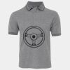 JB's  BIRDS EYE POLO   CHARCOAL - S Thumbnail