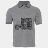 JB's  BIRDS EYE POLO   CHARCOAL - S Thumbnail