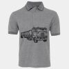 JB's  BIRDS EYE POLO   CHARCOAL - S Thumbnail