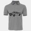 JB's  BIRDS EYE POLO   CHARCOAL - S Thumbnail