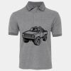 JB's  BIRDS EYE POLO   CHARCOAL - S Thumbnail