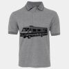 JB's  BIRDS EYE POLO   CHARCOAL - S Thumbnail