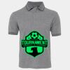 JB's  BIRDS EYE POLO   CHARCOAL - S Thumbnail
