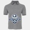 JB's  BIRDS EYE POLO   CHARCOAL - S Thumbnail