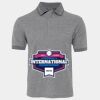 JB's  BIRDS EYE POLO   CHARCOAL - S Thumbnail