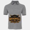JB's  BIRDS EYE POLO   CHARCOAL - S Thumbnail