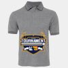 JB's  BIRDS EYE POLO   CHARCOAL - S Thumbnail