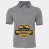 JB's  BIRDS EYE POLO   CHARCOAL - S Thumbnail