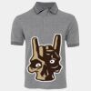 JB's  BIRDS EYE POLO   CHARCOAL - S Thumbnail