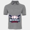 JB's  BIRDS EYE POLO   CHARCOAL - S Thumbnail