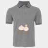 JB's  BIRDS EYE POLO   CHARCOAL - S Thumbnail