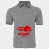 JB's  BIRDS EYE POLO   CHARCOAL - S Thumbnail