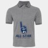 JB's  BIRDS EYE POLO   CHARCOAL - S Thumbnail