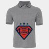 JB's  BIRDS EYE POLO   CHARCOAL - S Thumbnail
