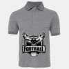 JB's  BIRDS EYE POLO   CHARCOAL - S Thumbnail