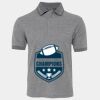 JB's  BIRDS EYE POLO   CHARCOAL - S Thumbnail