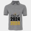 JB's  BIRDS EYE POLO   CHARCOAL - S Thumbnail