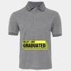 JB's  BIRDS EYE POLO   CHARCOAL - S Thumbnail