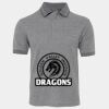 JB's  BIRDS EYE POLO   CHARCOAL - S Thumbnail