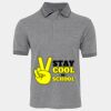 JB's  BIRDS EYE POLO   CHARCOAL - S Thumbnail