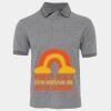 JB's  BIRDS EYE POLO   CHARCOAL - S Thumbnail