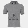 JB's  BIRDS EYE POLO   CHARCOAL - S Thumbnail