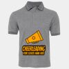 JB's  BIRDS EYE POLO   CHARCOAL - S Thumbnail