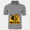 JB's  BIRDS EYE POLO   CHARCOAL - S Thumbnail