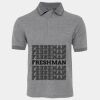 JB's  BIRDS EYE POLO   CHARCOAL - S Thumbnail