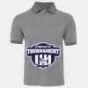 JB's  BIRDS EYE POLO   CHARCOAL - S Thumbnail