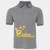 JB's  BIRDS EYE POLO   CHARCOAL - S Thumbnail