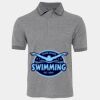 JB's  BIRDS EYE POLO   CHARCOAL - S Thumbnail